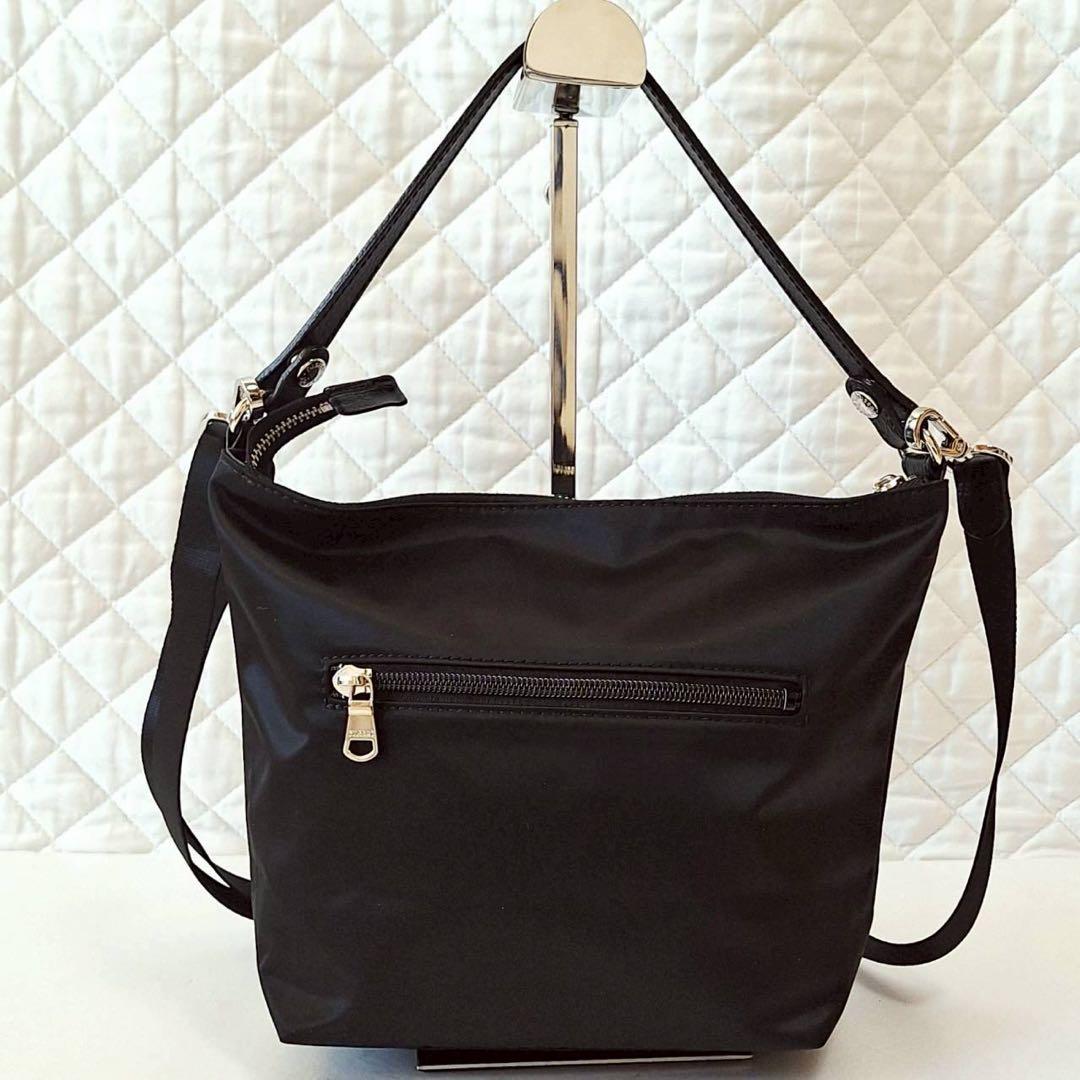 B2071【未使用級】russet ショルダーバッグ クラウズナイロン 黒