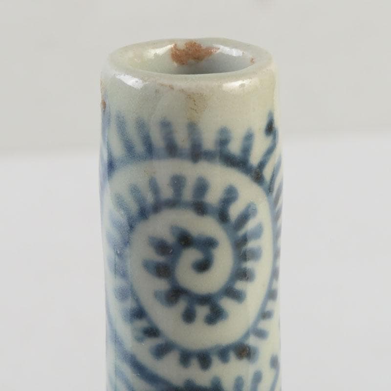 伊万里焼　古伊万里　染付　蛸唐草文　徳利　一輪挿　花生　V　9710