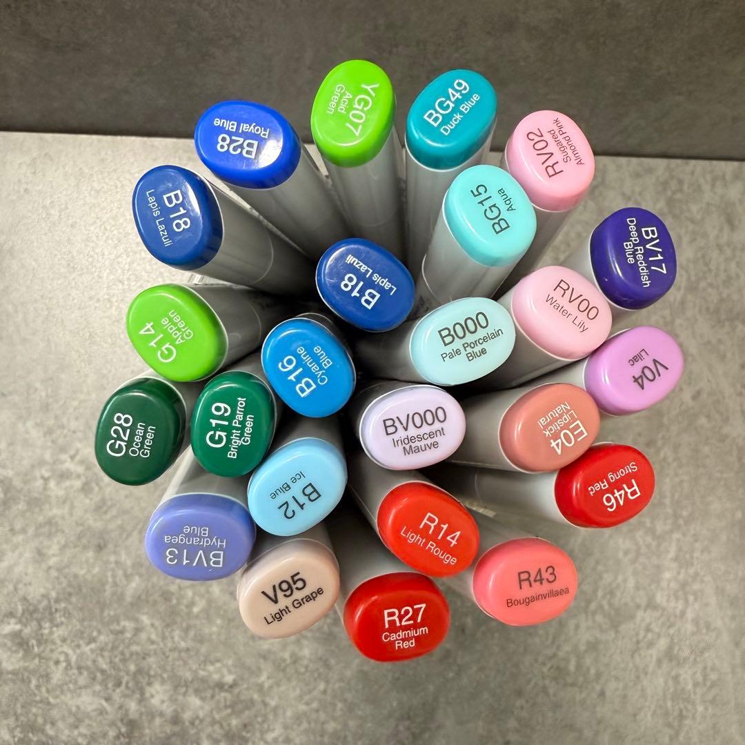 Copic コピック77本 バリオスインク8本 黒ペン10本 まとめ 大量