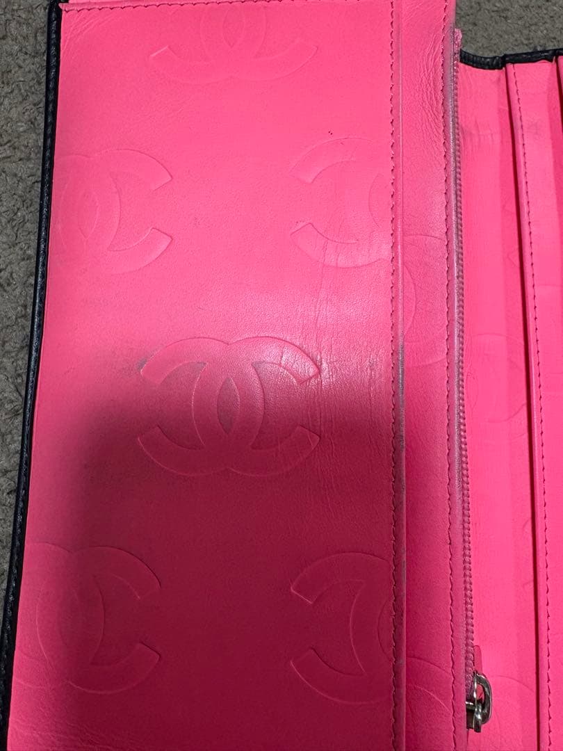 CHANEL 二つ折り財布 ブラック