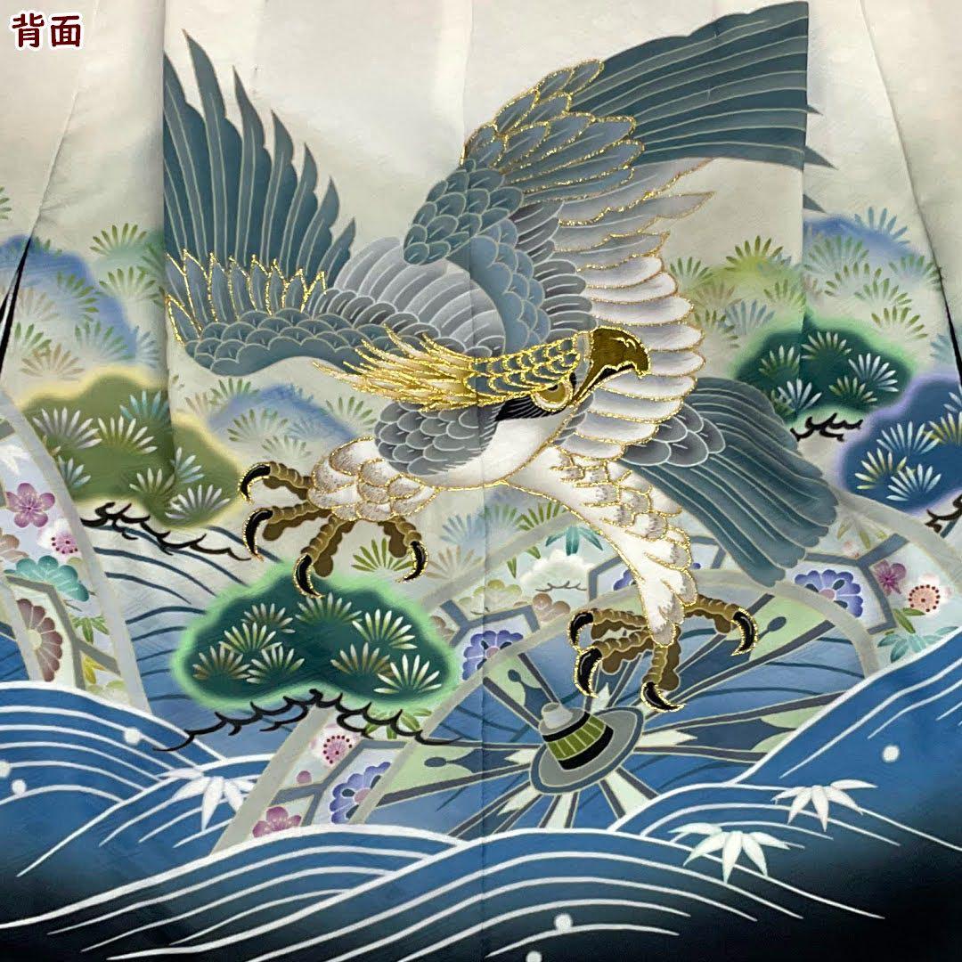 七五三 ３歳 男児 羽織・着物セット 43cm 男の子 レンタル処分品 男の子