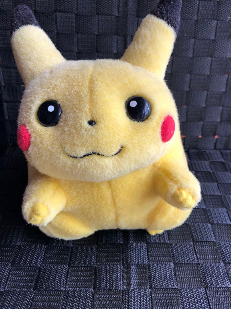 ピカチュウ　ぬいぐるみ　初期　初代　TOMY　希少　レア　お腹を押すと　音が鳴る
