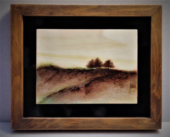 超レア　ガラス工芸　ガラス焼成塗装作品　GARY  VIGEN