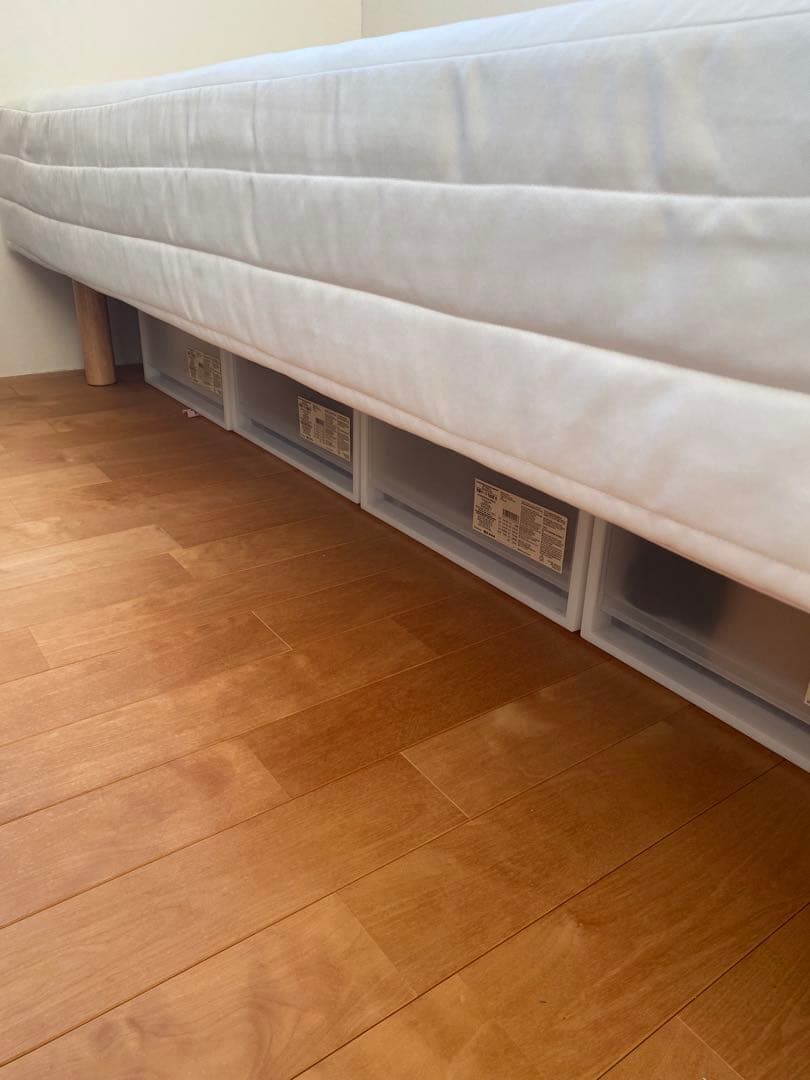 美品　無印良品　脚付マットレス・高密度ポケットコイル　スモール