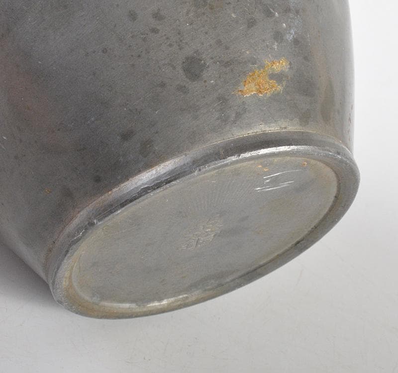 煎茶道具　古錫　点銅款　茶壷　茶心壷　約278ｇ　M R4678