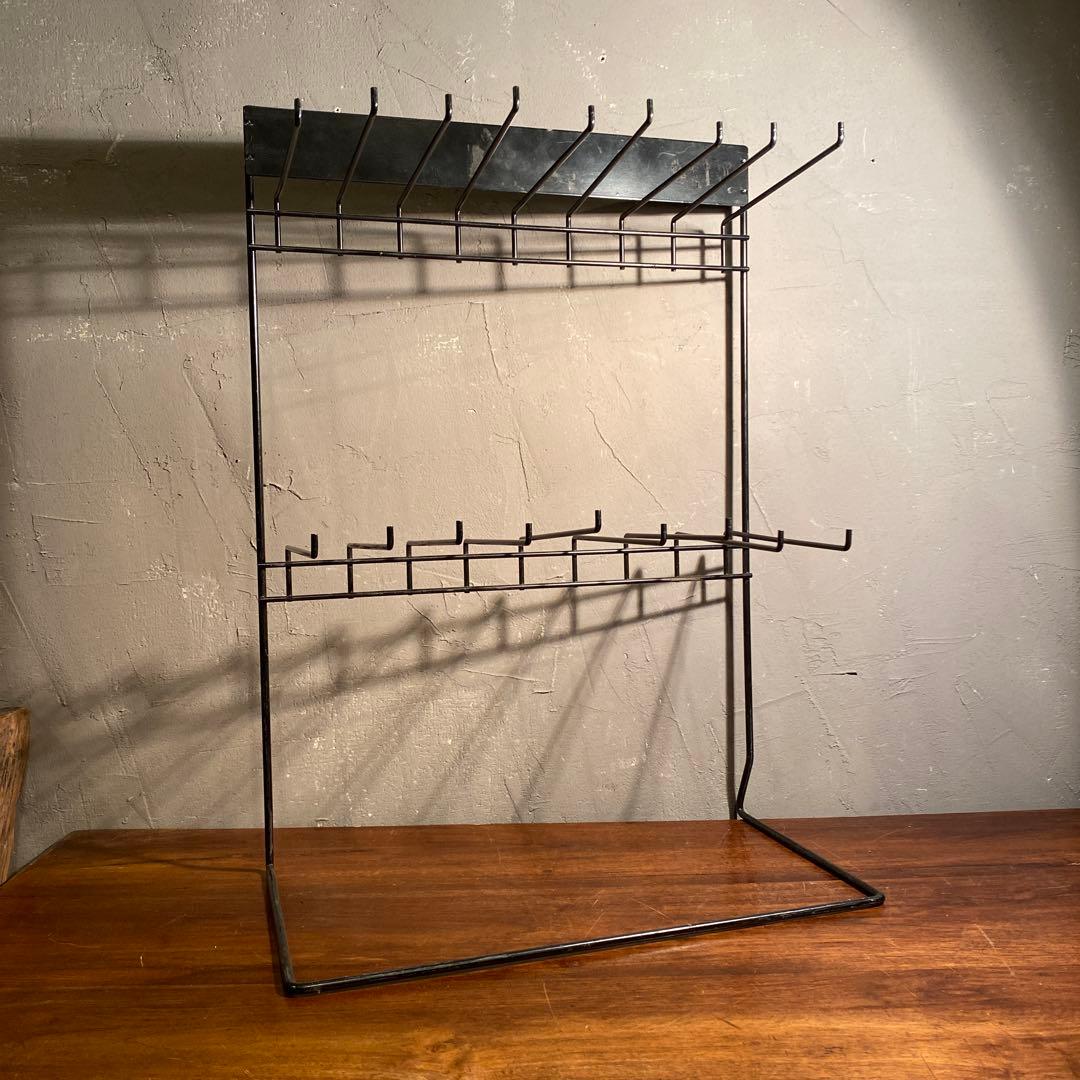 昭和レトロ 陳列用ラック アーム18本 インテリア 店舗什器 シャビー