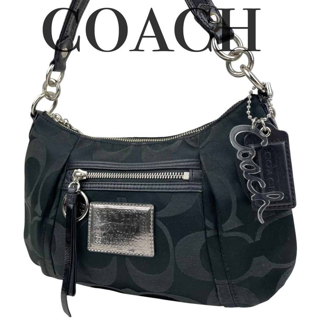 ✨極美品 COACH コーチポピー ショルダーバック 2way クロスボディ 黒