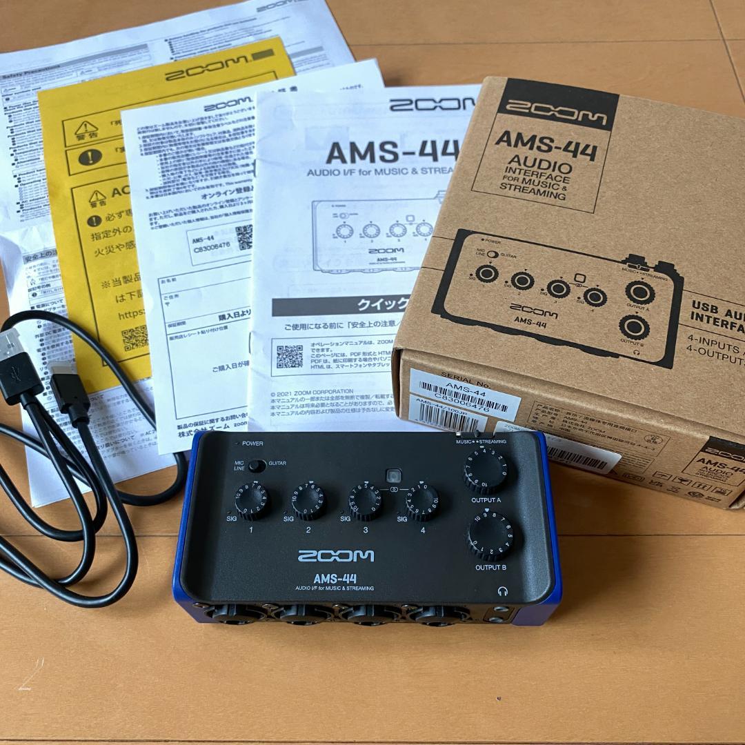 【美品・動作良好】ZOOMAMS-44オーディオインターフェイス配信録音用セット