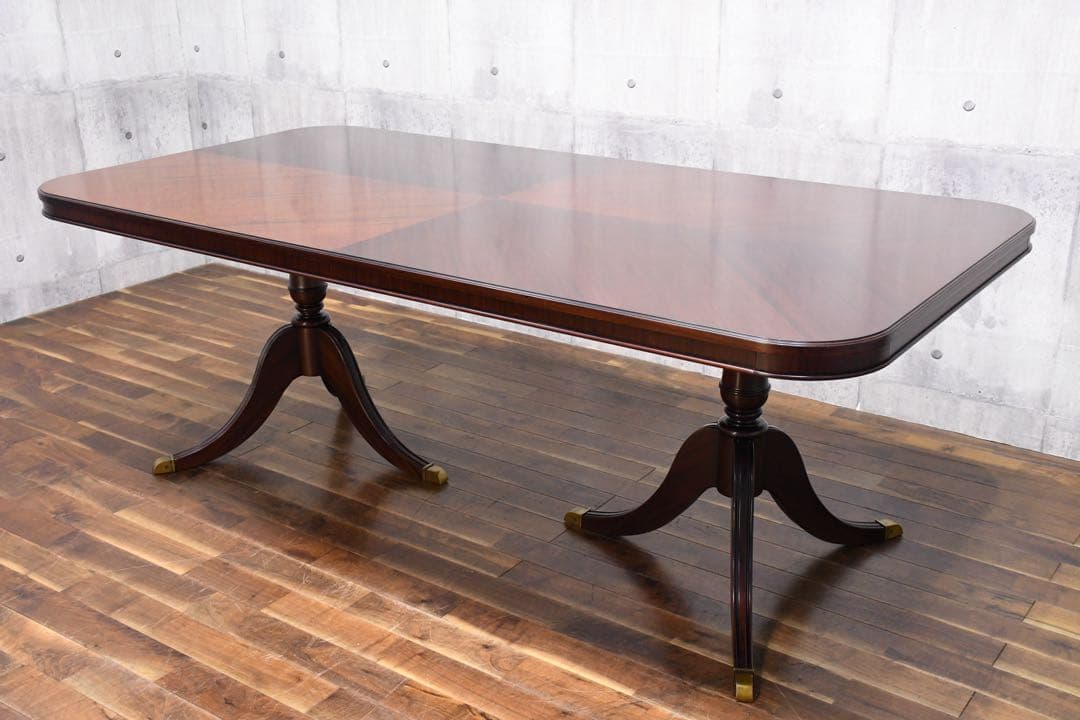 EJC19 IDC大塚家具 ペディスタル 200 ダイニングテーブル マホガニー