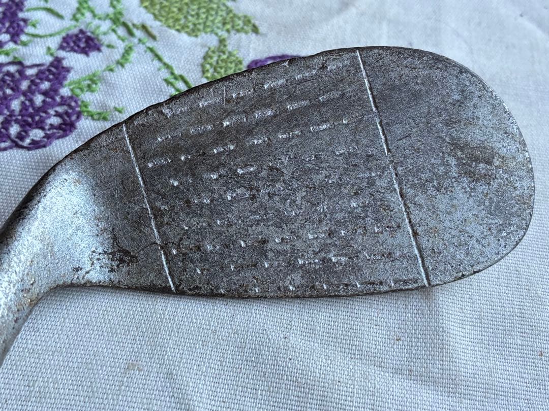 アンティーク　木製　ゴルフ　クラブ　ヒッコリー　アイアン　③ 100年　アメリカ