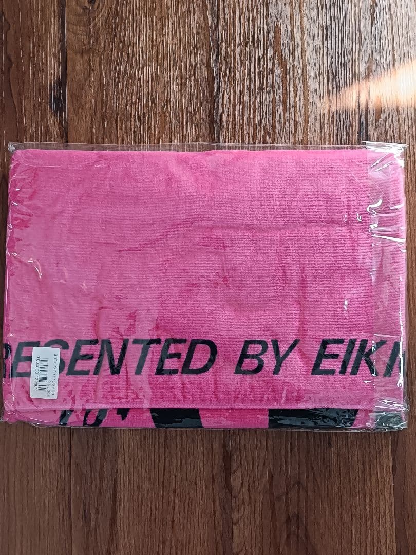 【新品未開封】矢沢永吉スペシャルビーチタオル　SBT（フデ）ピンク/黒　入手困難