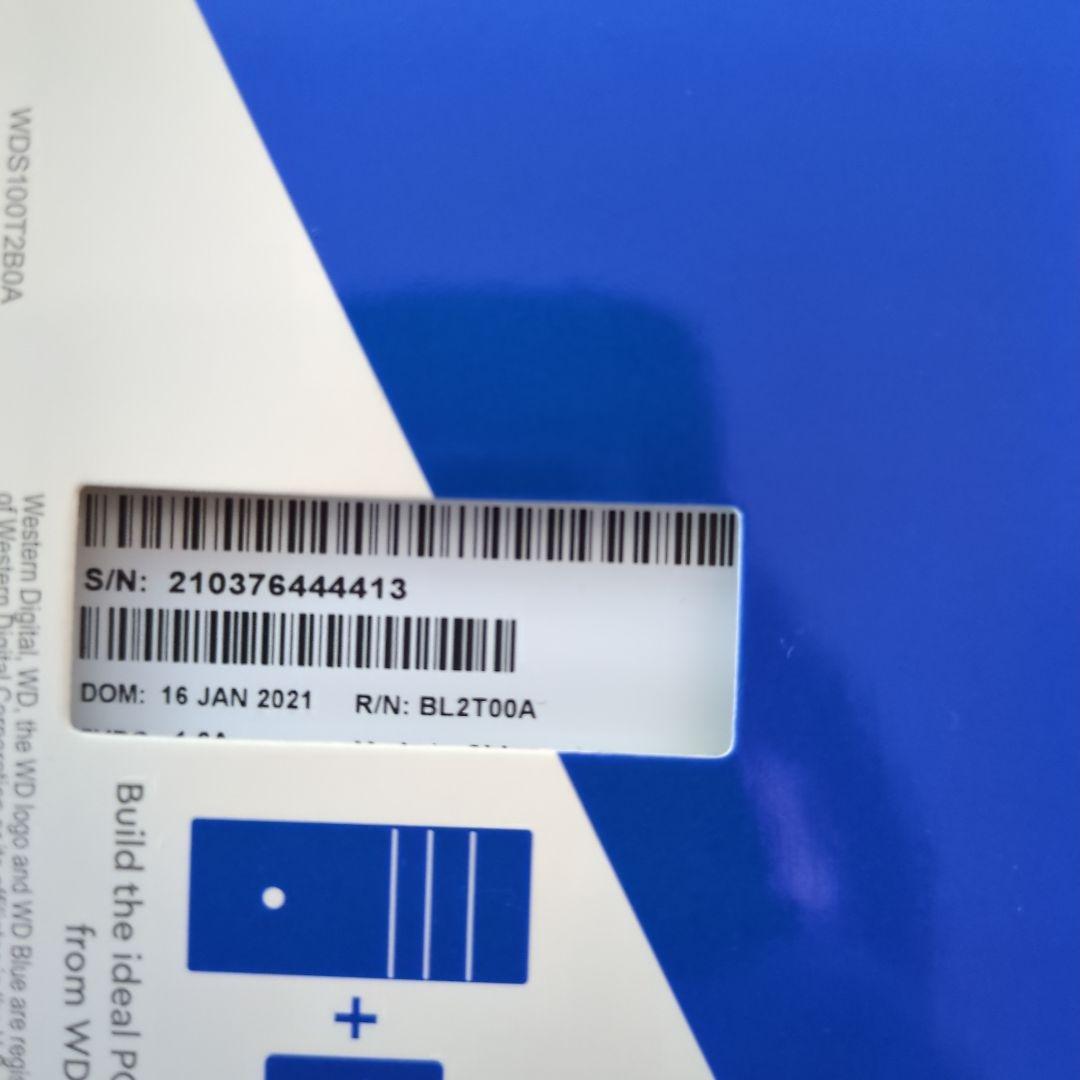 【予約品】WD BLUE 1TB SATA SSD　WDS100T2B0A④～⑦