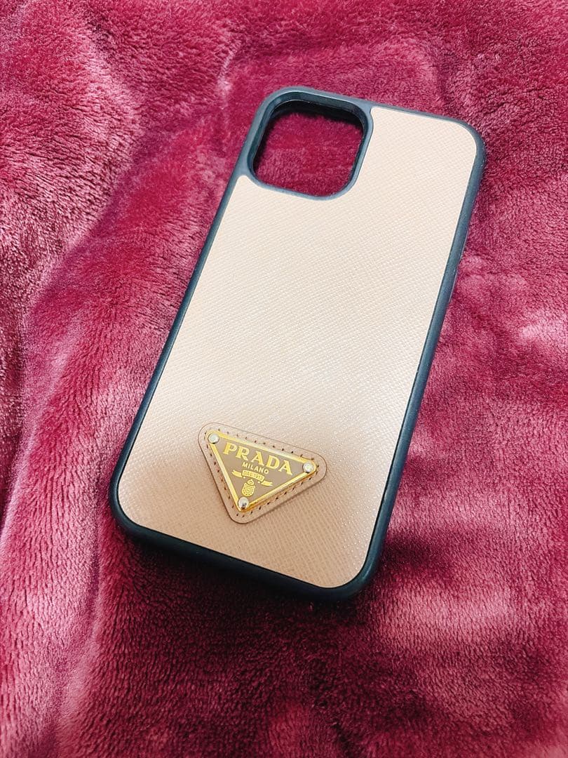 PRADA iPhoneケース ベージュ 12pro