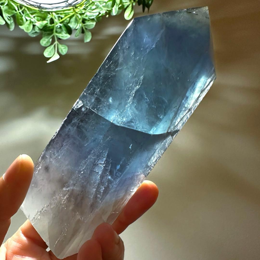 ことり　ブルーフローライトタワー346g ブルーアンバー　2セット