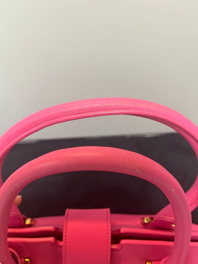 SAINT LAURENT PARIS サンローランパリ　ピンク レザー バッグ