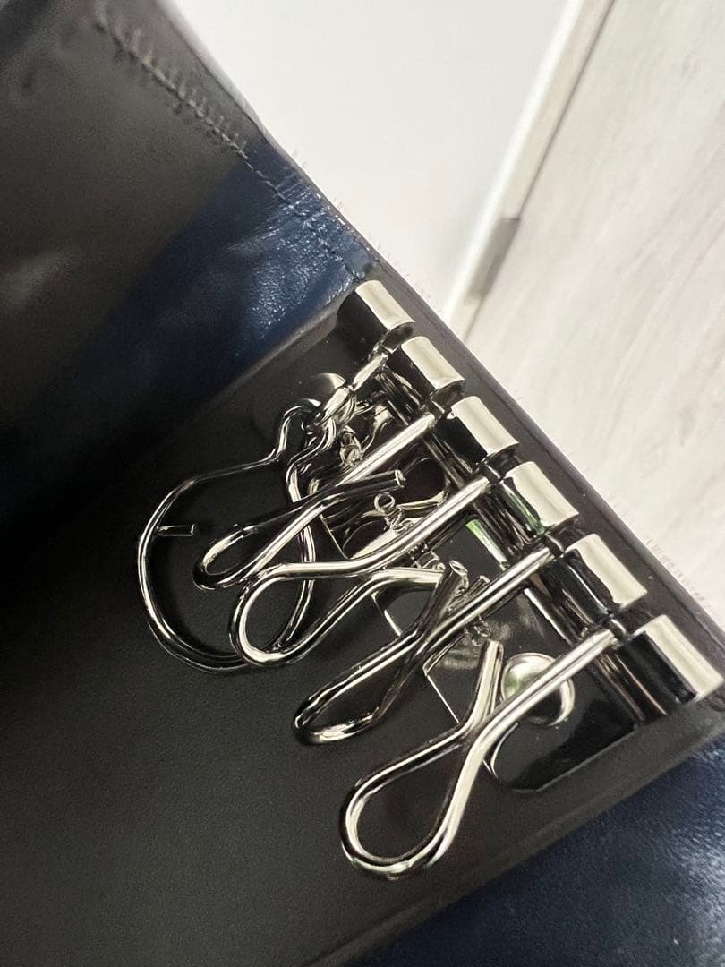 極美品 COCOMEISTER ココマイスター 編み込み レザーキーケース 6連