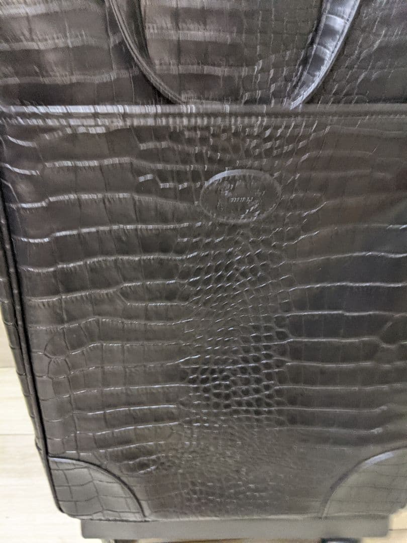 未使用品【SWANY】スワニーキャリーバッグ　クロコ型押し 高級