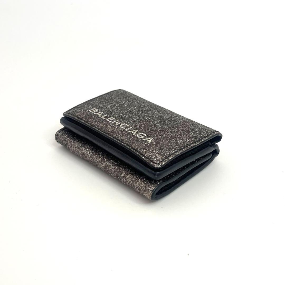 【新春特別価格】BALENCIAGA バレンシアガ 三つ折り財布 シルバー