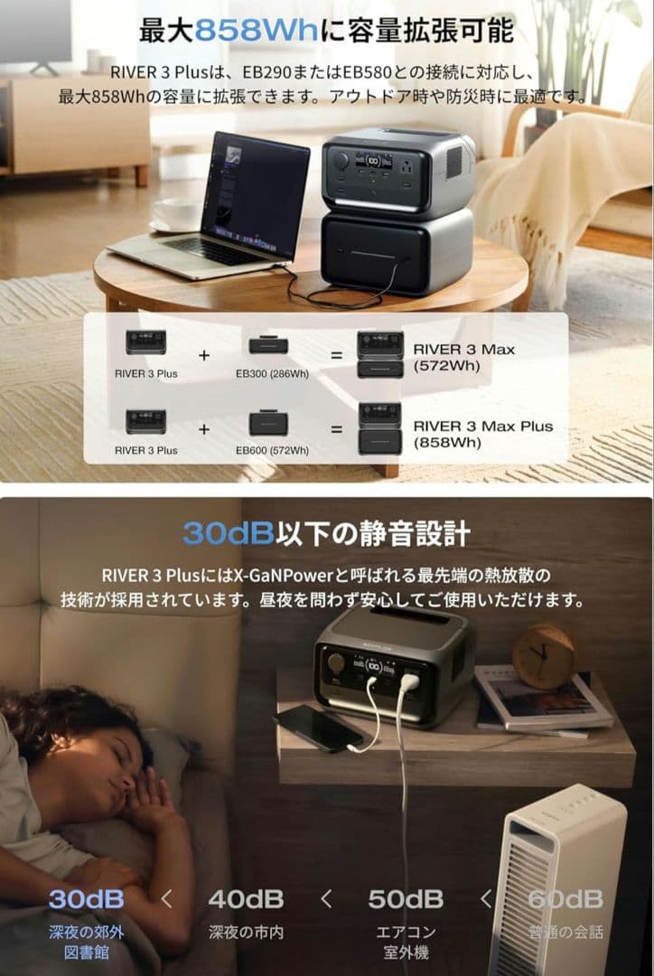 EcoFlow  3 Plus ポータブル電源 286Wh　新品未開封