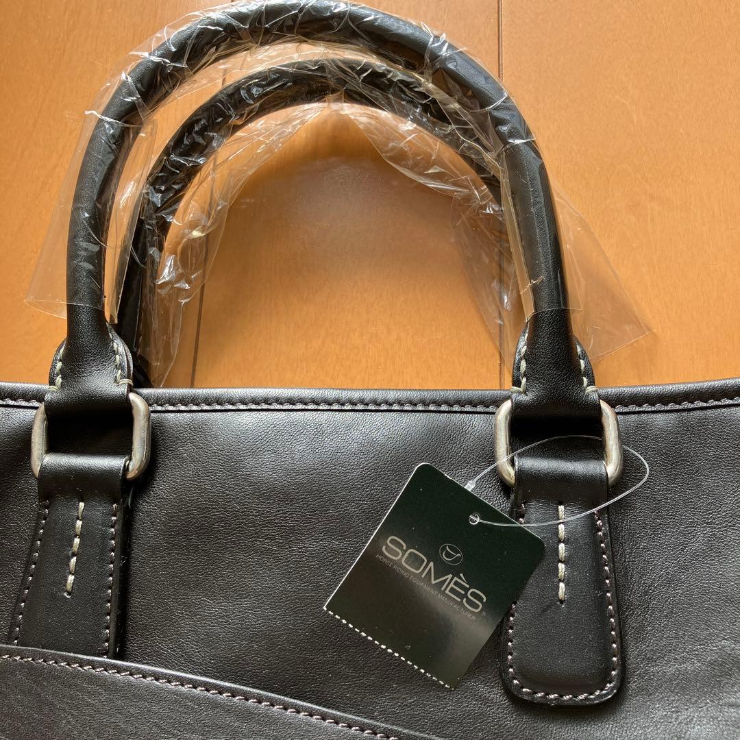 【新品】本革 ビジネスバッグ SOMES