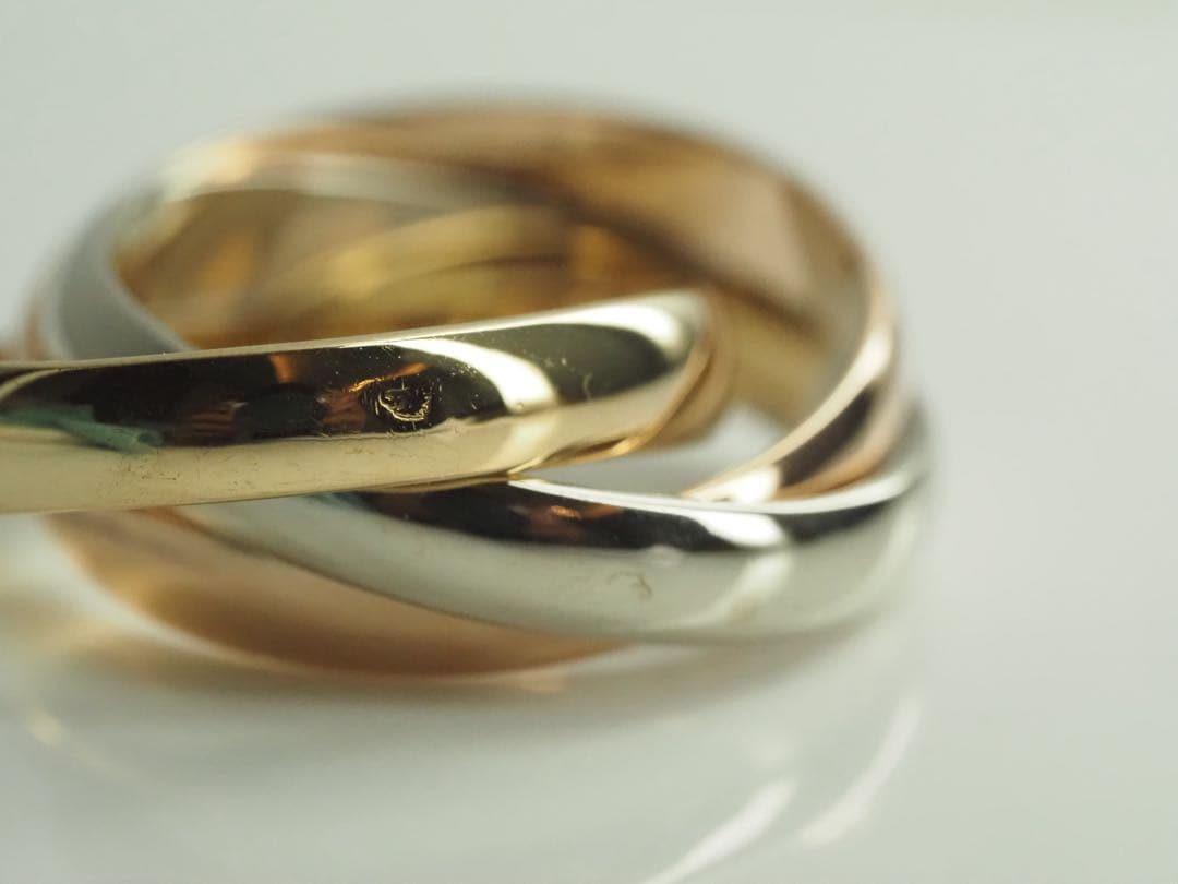 Cartier　カルティエ　トリニティリング 750YG/WG/PG 49号