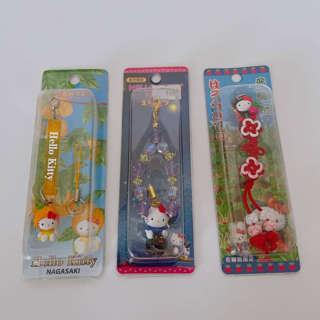 未開封 キティ ご当地限定 ストラップ マスコット キーホルダー 20個 まとめ