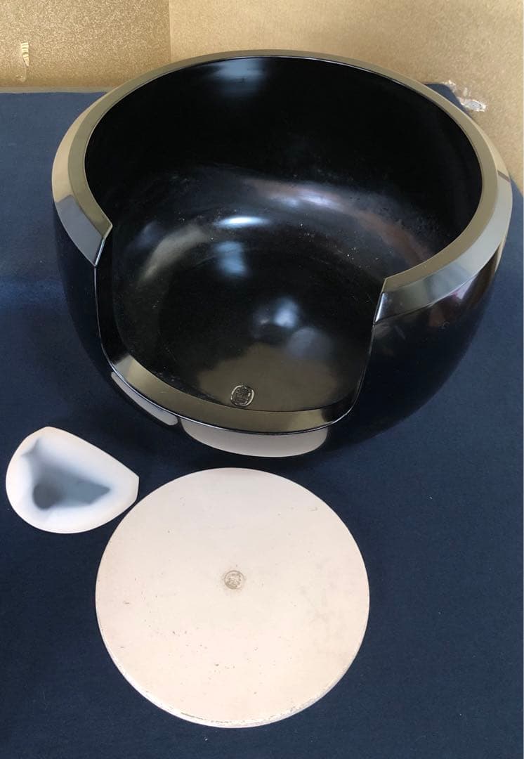 《R》真塗 面取土風炉 寄神崇白造 底瓦 前瓦 共箱 260109き2