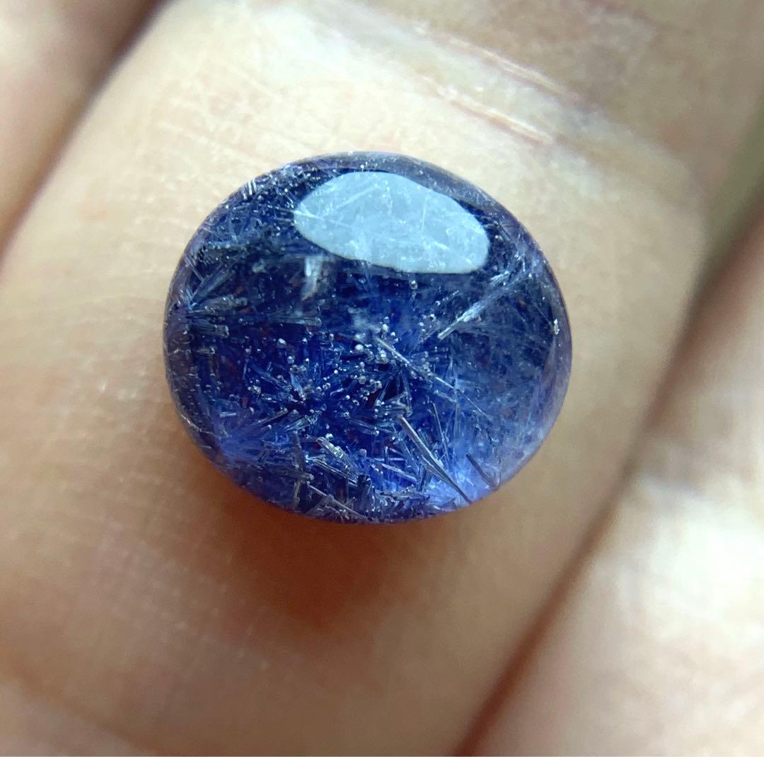 T*y様 WO1218 濃い青 デュモルチェライトインクォーツ ルース