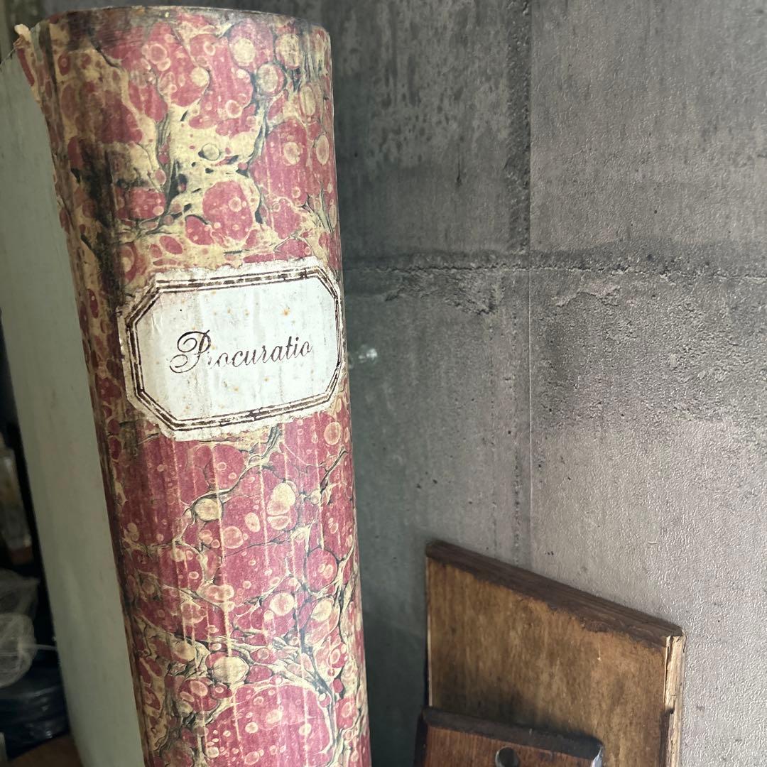 フランスアンティーク 木製 本 木箱 Krank クランクマルチェロ