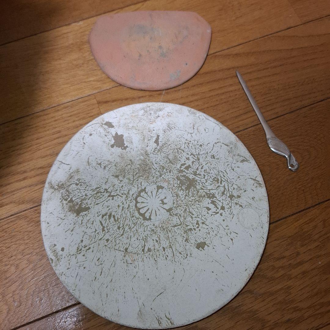 茶道具 鬼面風炉 唐銅 丸釜　箱なし