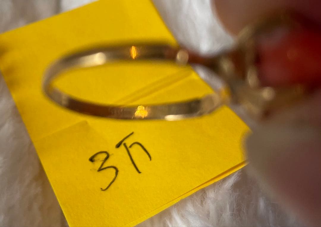 K18 指輪 赤珊瑚