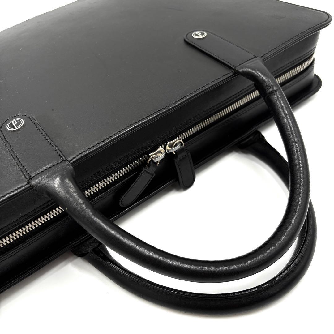 美品 ダンヒル センチュリーマン ビジネスバッグ ブリーフケース レザー 黒