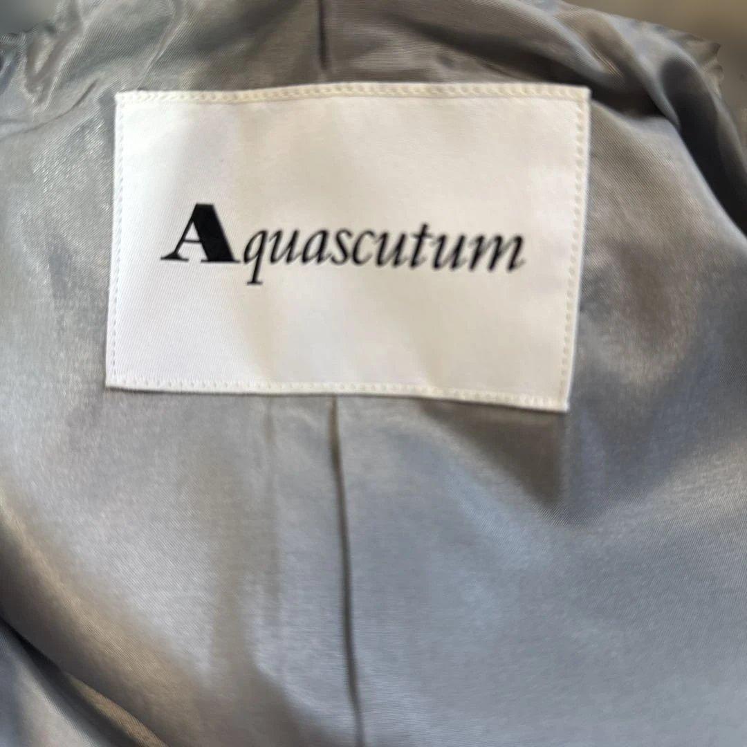 Aquascutum アクアスキュータム　グレー チェスターコート