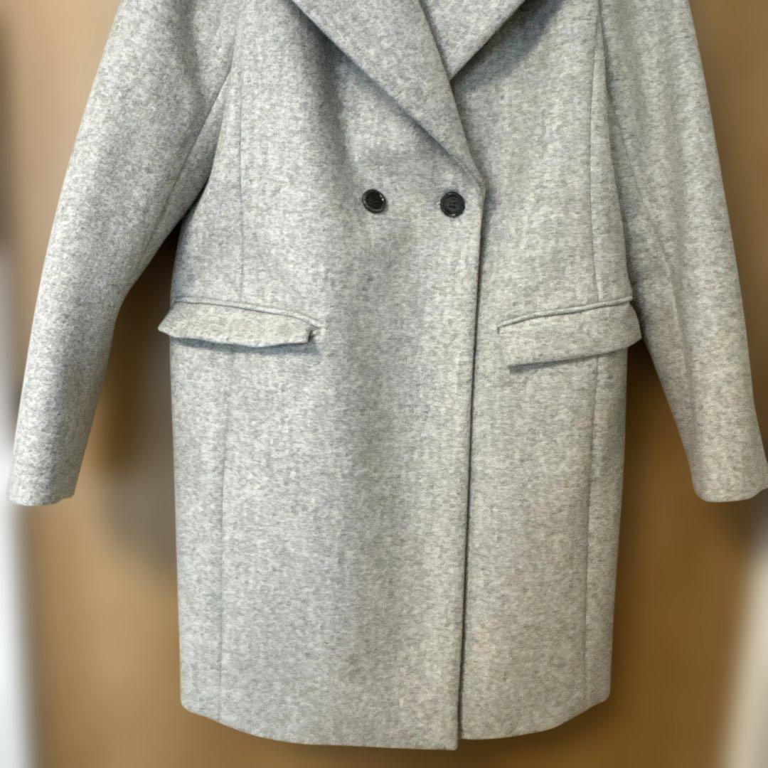 Aquascutum アクアスキュータム　グレー チェスターコート