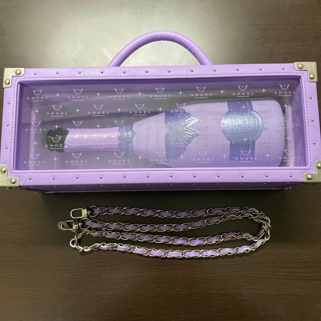 エンジェル　空箱　パープル　レザータイプ