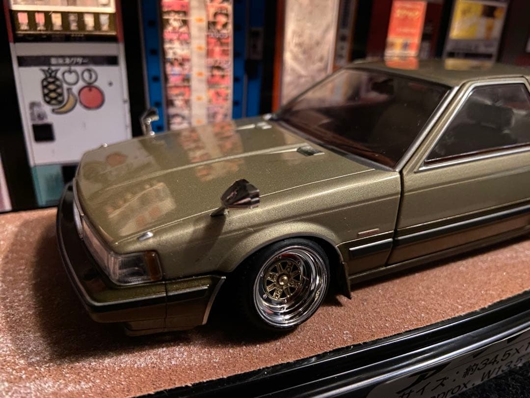 1/24 国産名車コレクション　ソアラ　カスタム　ジオラマ　旧車　クリアケース