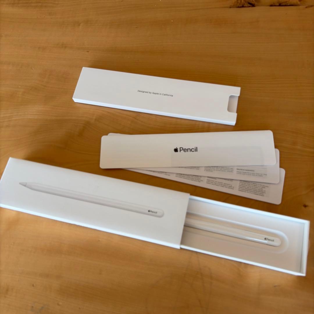 Apple Pencil (第2世代) ホワイト　純正　カバー付き