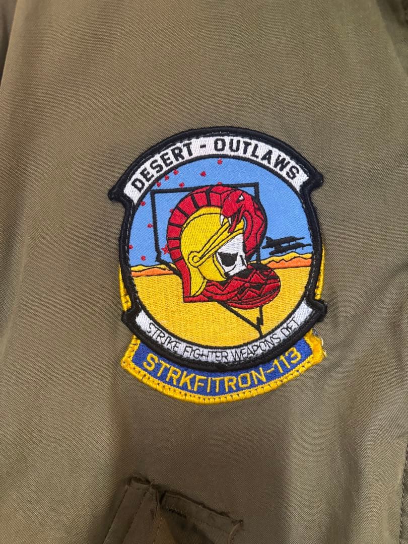 US ARMY フライトジャケット M-R ヴィンテージ ヘリクルー