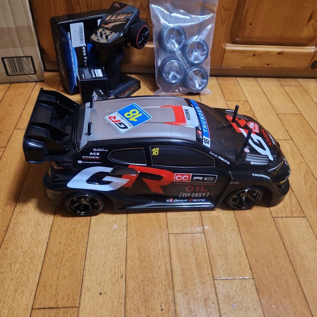 タミヤ ドリフト ラジコン フルセット　TT02　　黒 ラリー　ボディ　tt02