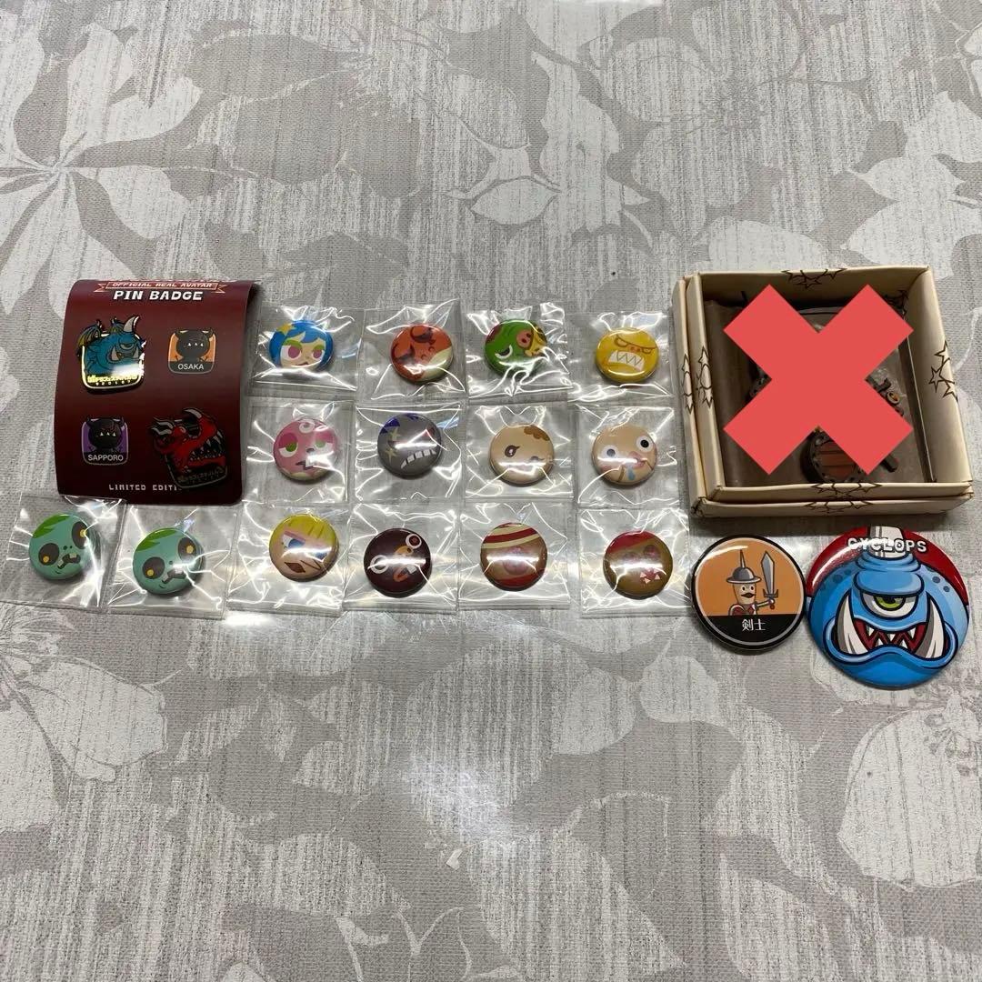 城とドラゴン　非売品　缶バッジ　ピンバッジ