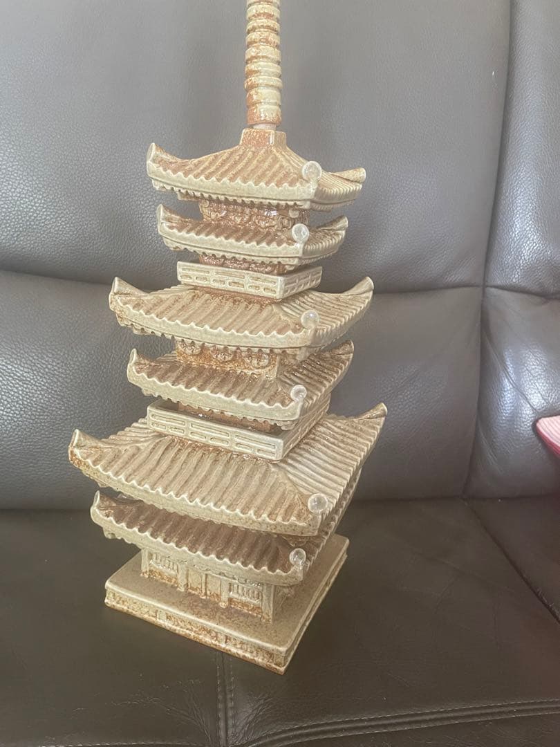 【赤膚焼窯元 尾西楽斎】薬師寺東塔基壇土 薬師寺東塔置物