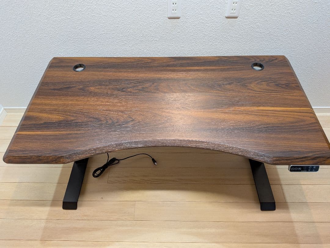 FLEXISPOT C1407 カーブ型天板 ウッド 140×70