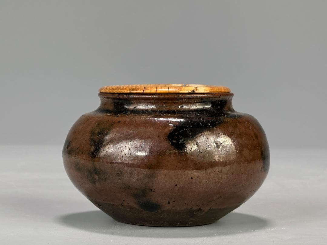 日本美術　桃山～江戸時代　古瀬戸　茶道具　茶入　大海　古物　時代茶器