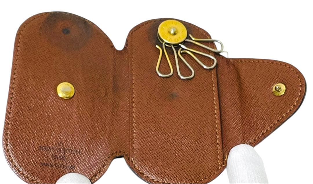 美品☆ルイヴィトン　キーケース　ミュルティクレ　ロンPM モノグラム　キー4本