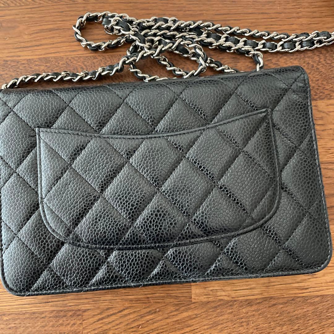 【最終価格】CHANEL チェーンウォレット キャビアスキン