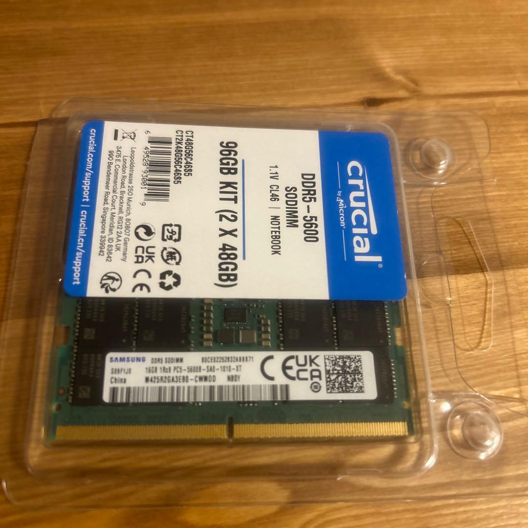 メモリー Samsung RAM sodimm ddr5 32gb(16gbx2)5600
