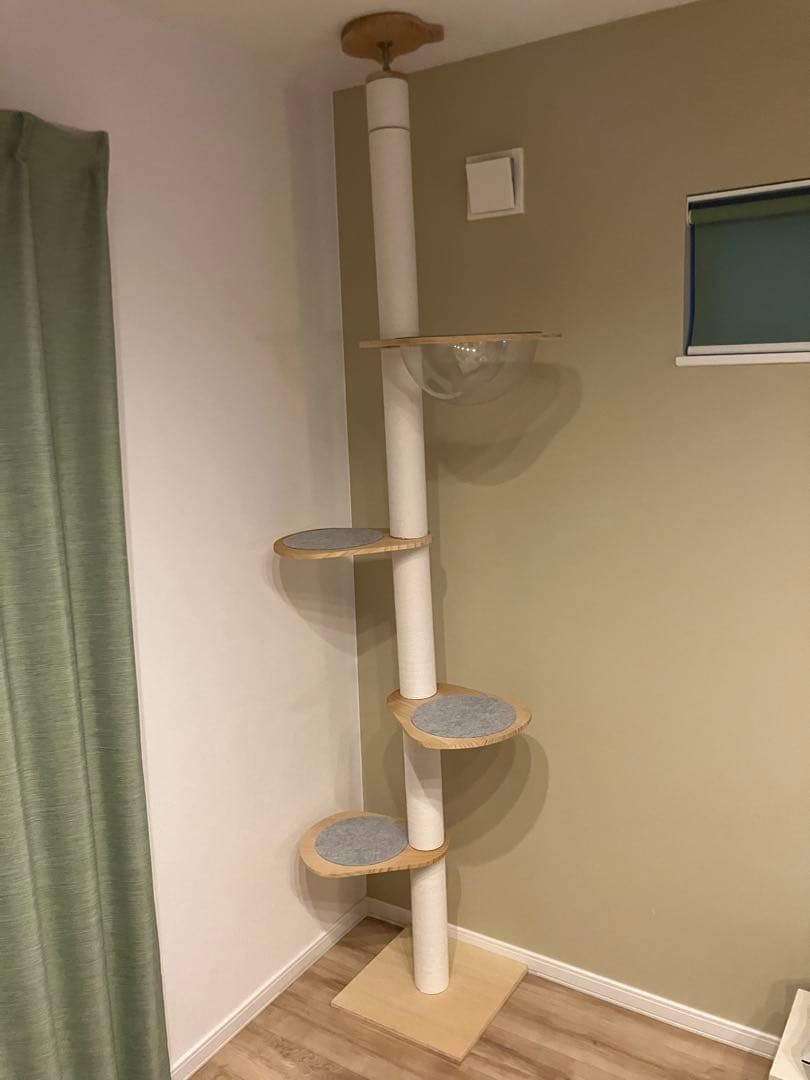 突っ張り型キャットタワー 3段