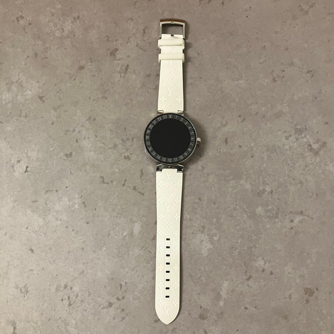 Louis Vuitton タンブールホライゾンV1 バンド ベルト ホワイト