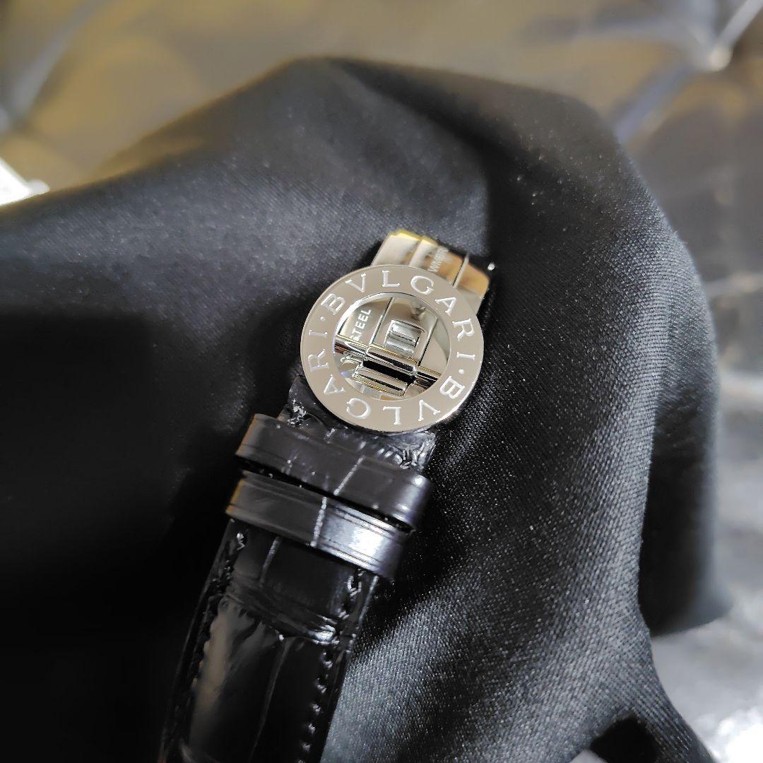 【新品未使用】BVLGARI時計 BB38BSLDブルガリブルガリ（黒文字盤）