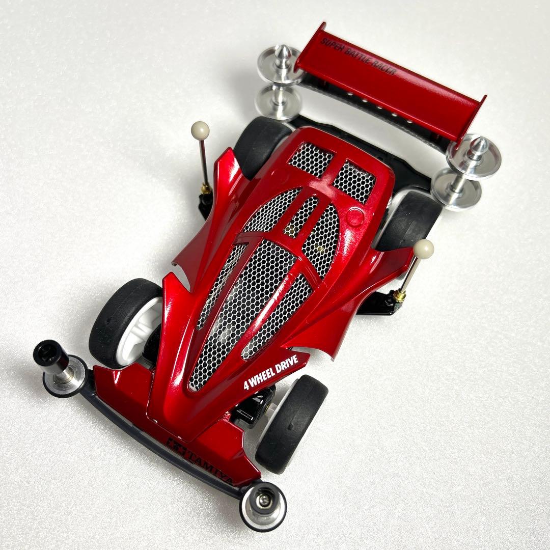 ミニ四駆　ビッグバンゴースト　タミヤ　完成品　肉抜　キャンディ　塗装　スーパー1